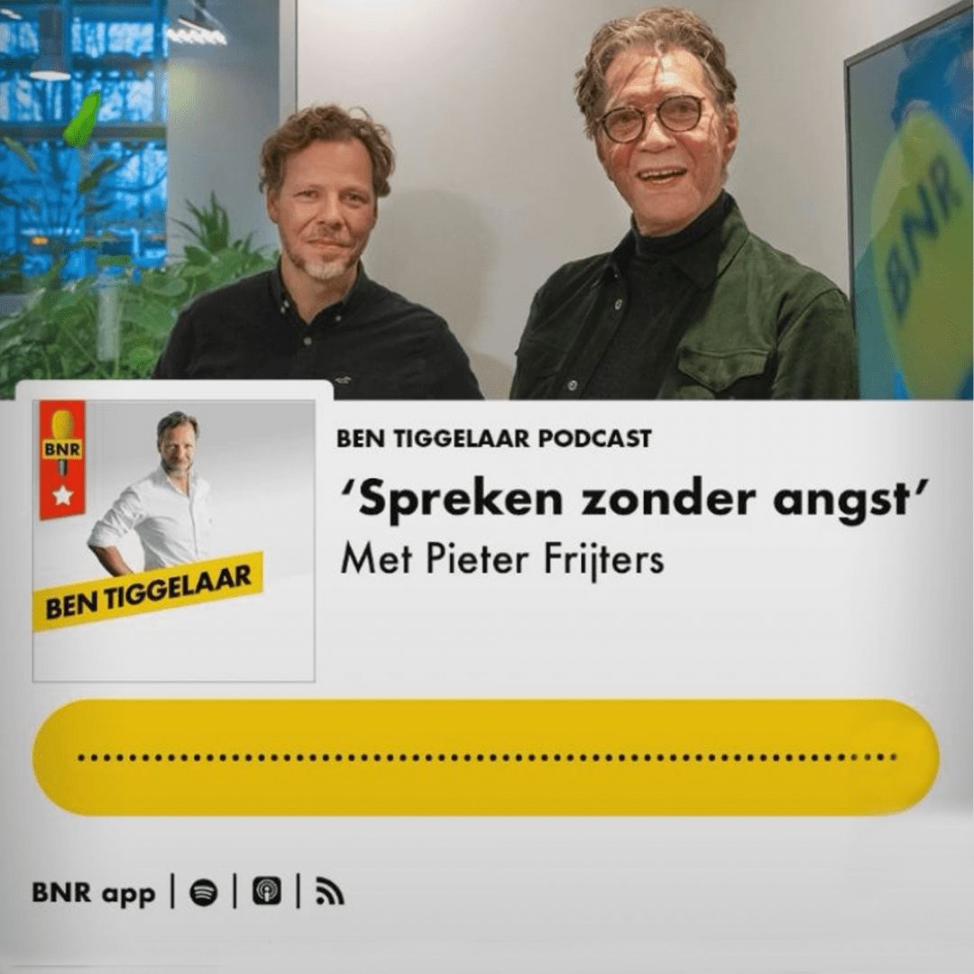 Be Tiggelaar en Pieter Frijters podcast angst om te spreken
